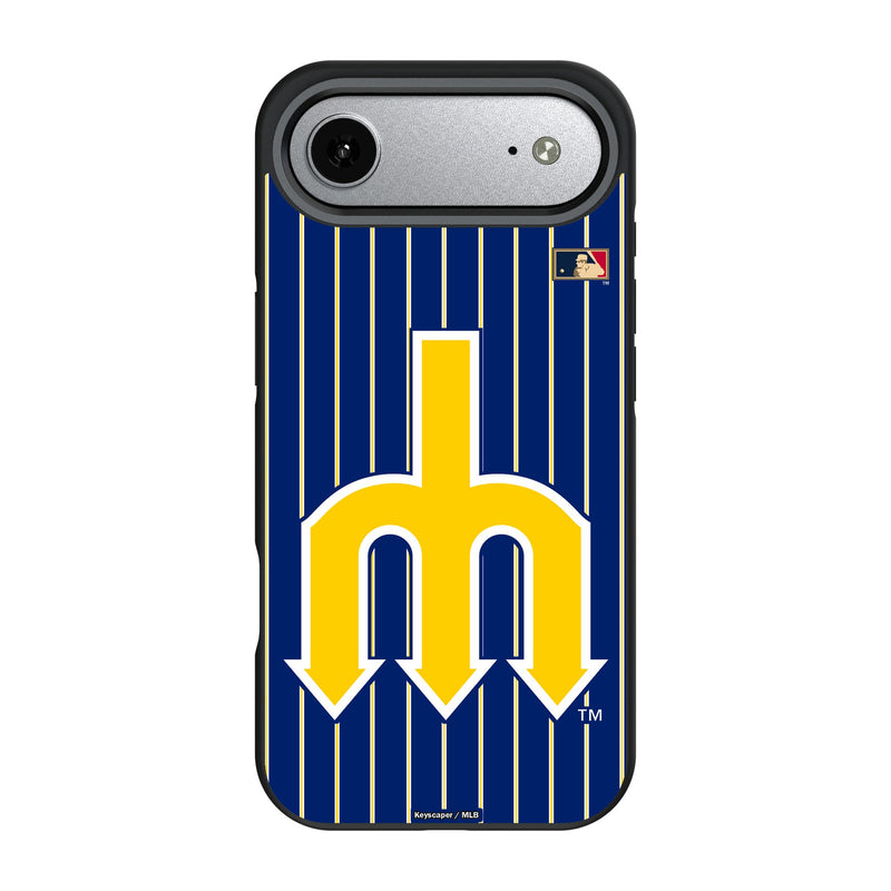 Seattle Mariners 1977-1980 - Cooperstown Collection Pinstripe iPhone Bump Phone Case for Apple iPhone