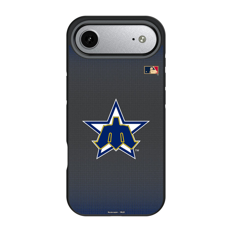 Seattle Mariners 1981-1986 - Cooperstown Collection Linen iPhone Bump Phone Case for Apple iPhone