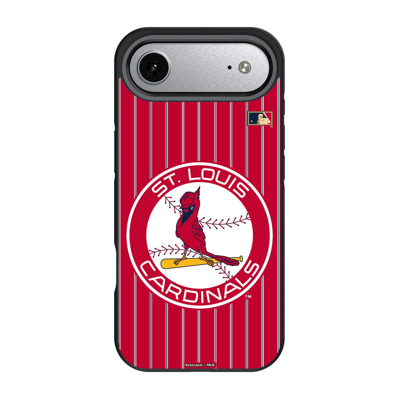 St Louis Cardinals 1966-1997 - Cooperstown Collection Pinstripe iPhone Bump Phone Case for Apple iPhone