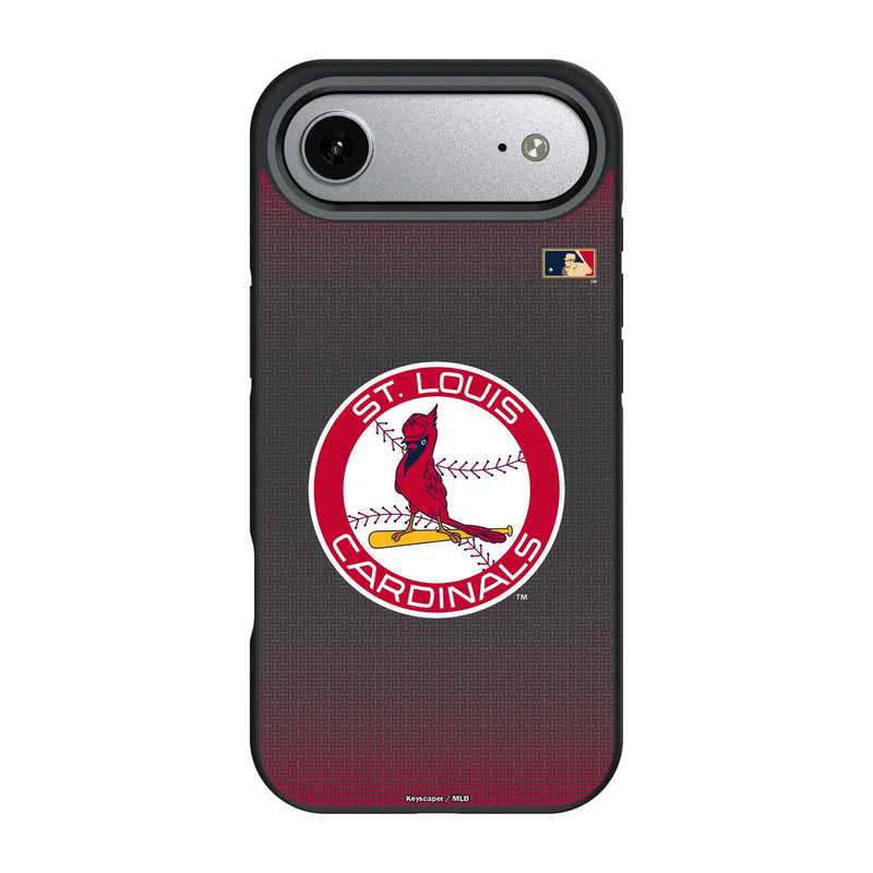 St Louis Cardinals 1966-1997 - Cooperstown Collection Linen iPhone Bump Phone Case for Apple iPhone