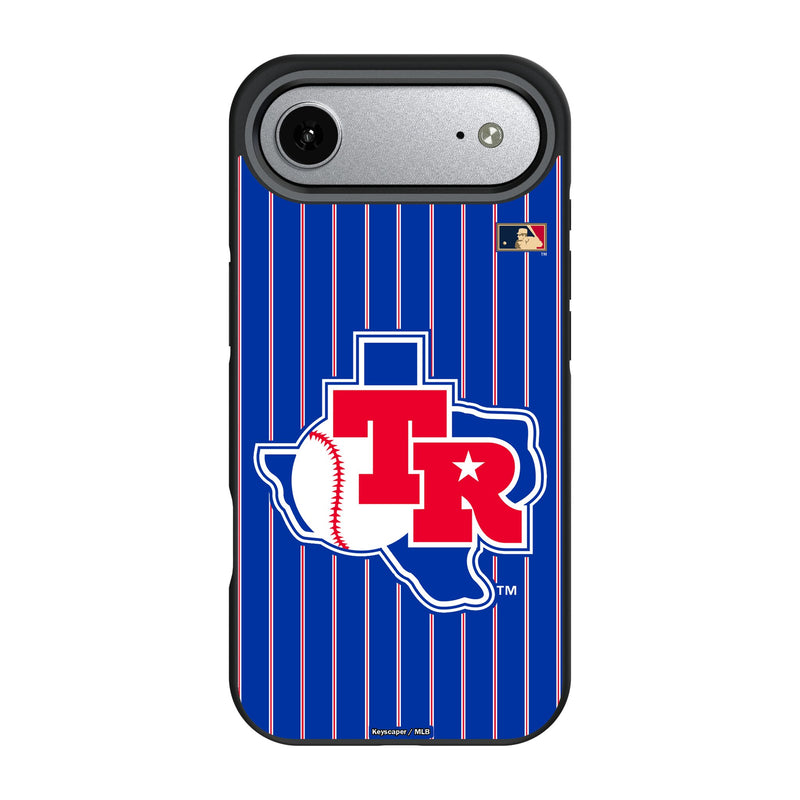 Texas Rangers 1981-1983 - Cooperstown Collection Pinstripe iPhone Bump Phone Case for Apple iPhone