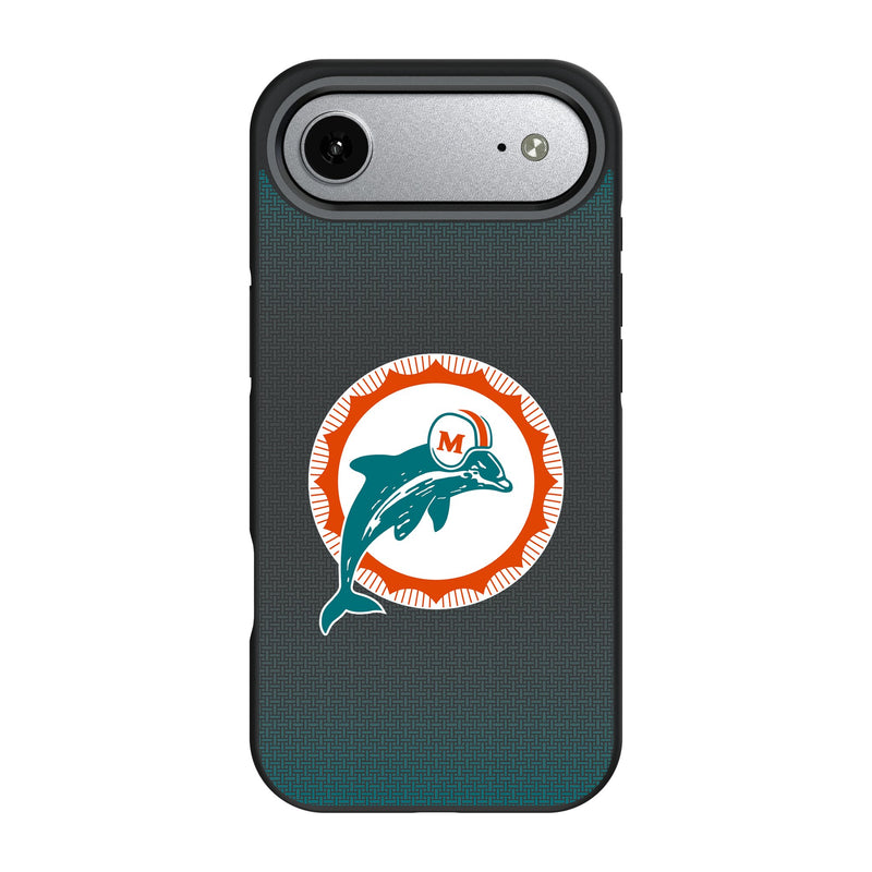 Miami Dolphins 1966-1973 Historic Collection Linen iPhone Bump Phone Case for Apple iPhone