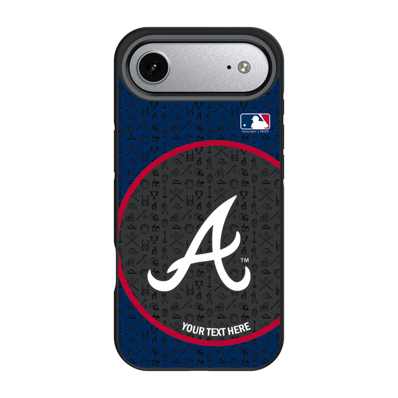 Atlanta Braves Personalized Circle iPhone Bump Phone Case for Apple iPhone
