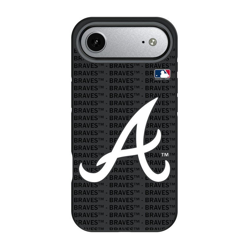 Atlanta Braves Text Backdrop iPhone Bump Phone Case for Apple iPhone