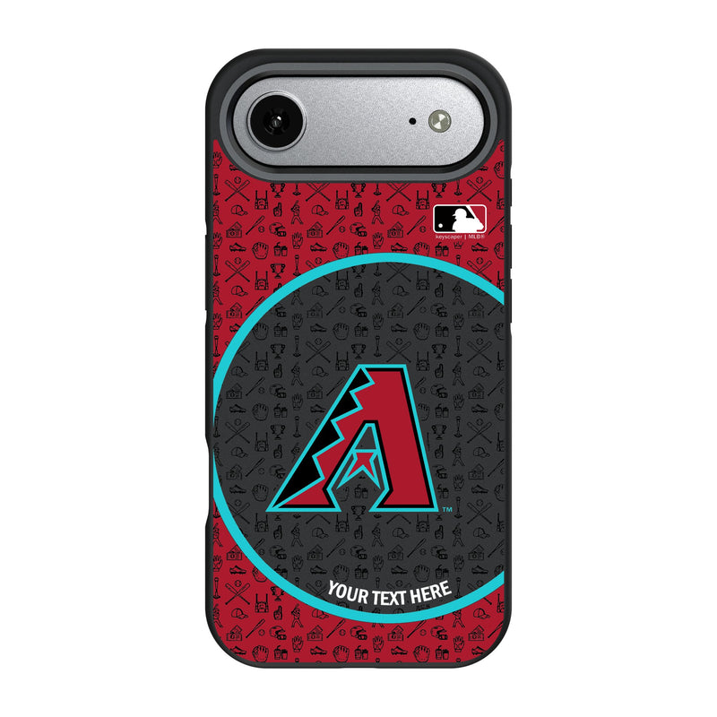 Arizona Diamondbacks Personalized Circle iPhone Bump Phone Case for Apple iPhone