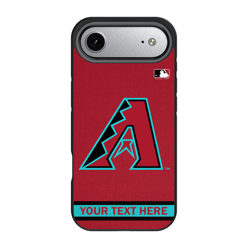 Arizona Diamondbacks Personalized Stripe iPhone Bump Phone Case for Apple iPhone