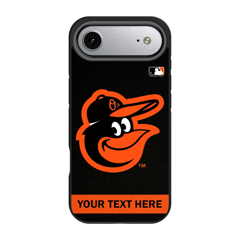 Baltimore Orioles Personalized Stripe iPhone Bump Phone Case for Apple iPhone