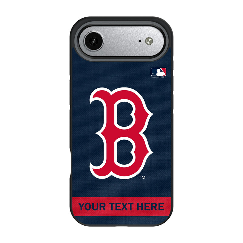 Boston Red Sox Personalized Stripe iPhone Bump Phone Case for Apple iPhone