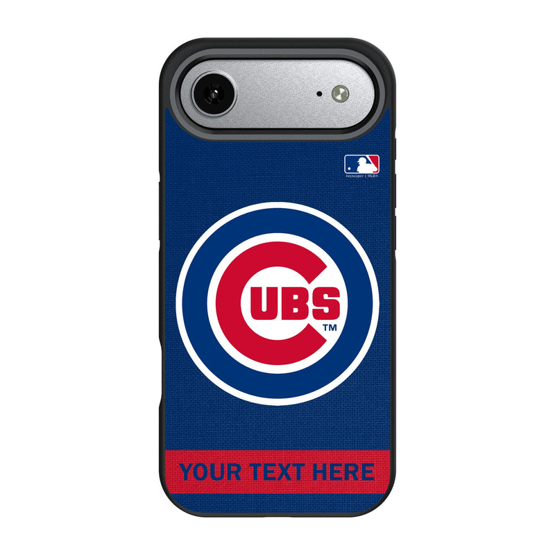 Chicago Cubs Personalized Stripe iPhone Bump Phone Case for Apple iPhone