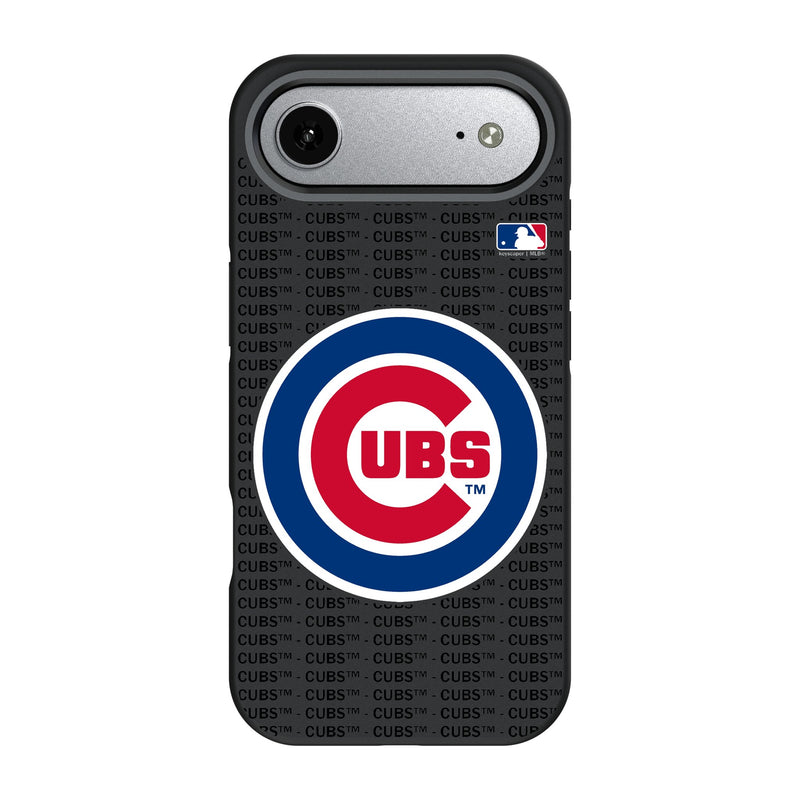 Chicago Cubs Text Backdrop iPhone Bump Phone Case for Apple iPhone
