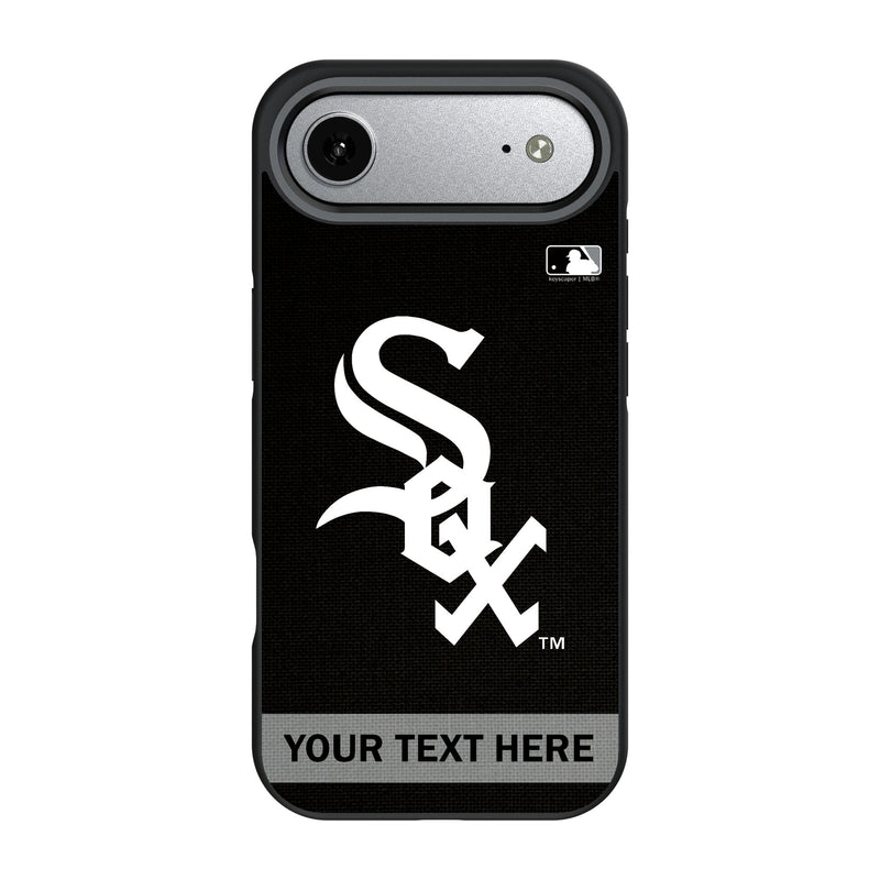 Chicago White Sox Personalized Stripe iPhone Bump Phone Case for Apple iPhone
