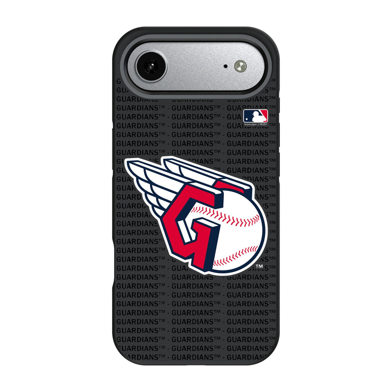 Cleveland Guardians Text Backdrop iPhone Bump Phone Case for Apple iPhone
