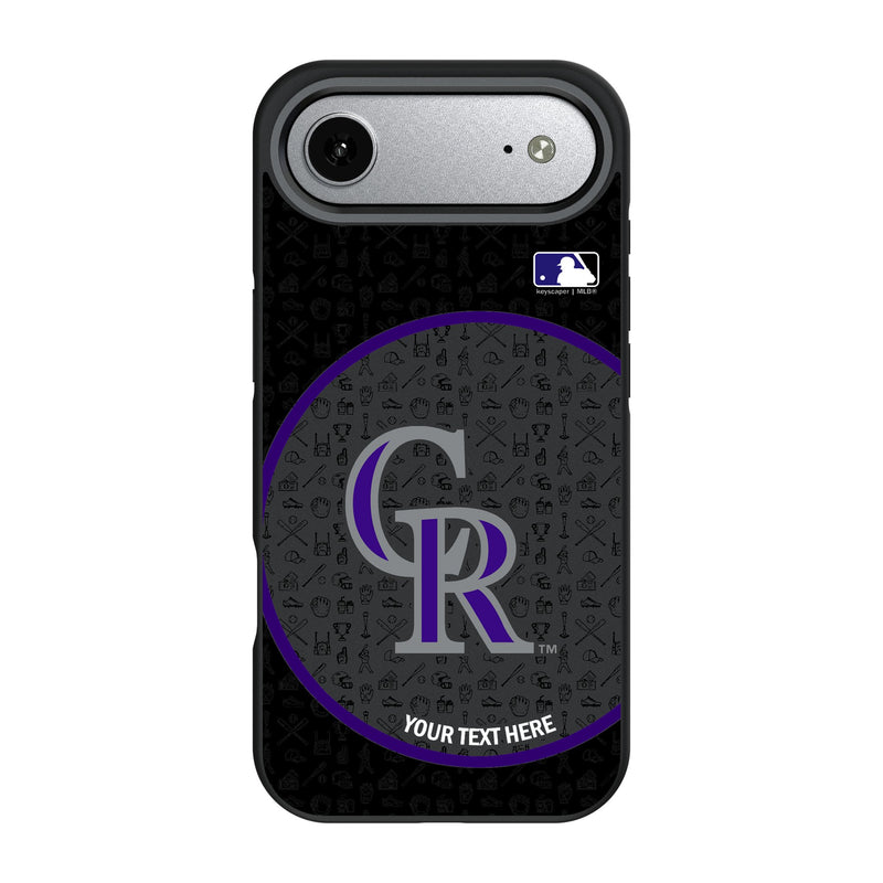 Colorado Rockies Personalized Circle iPhone Bump Phone Case for Apple iPhone