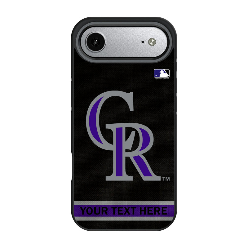 Colorado Rockies Personalized Stripe iPhone Bump Phone Case for Apple iPhone