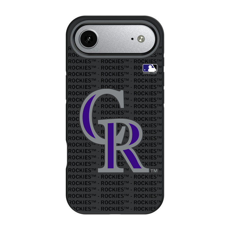 Colorado Rockies Text Backdrop iPhone Bump Phone Case for Apple iPhone