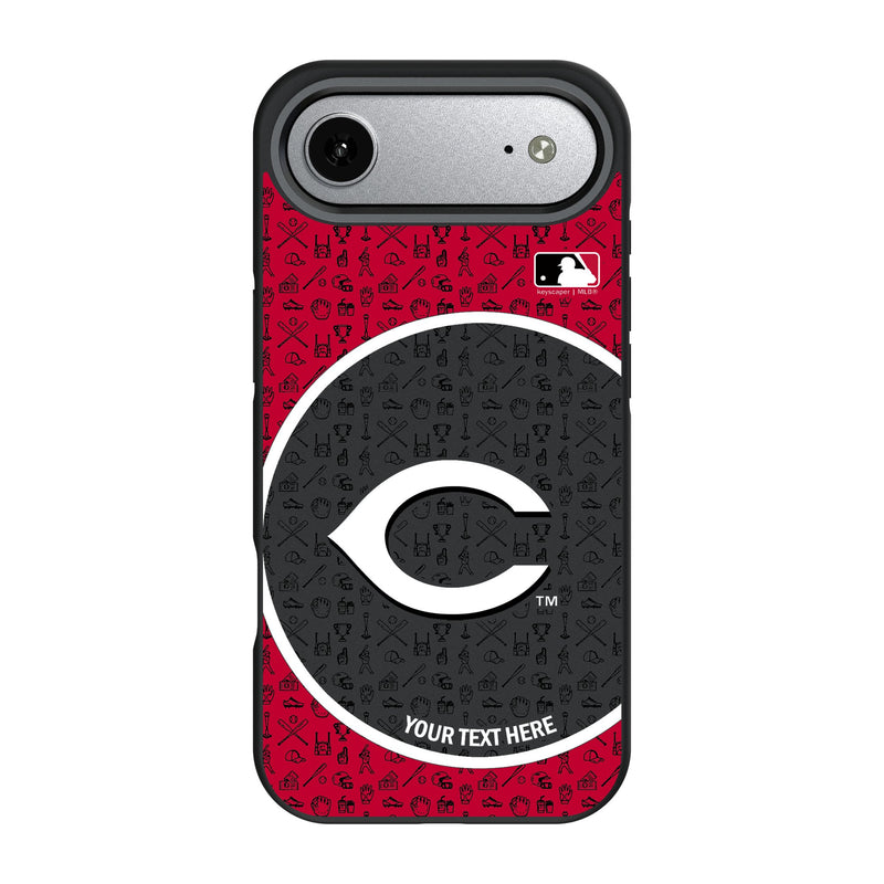 Cincinnati Reds Personalized Circle iPhone Bump Phone Case for Apple iPhone