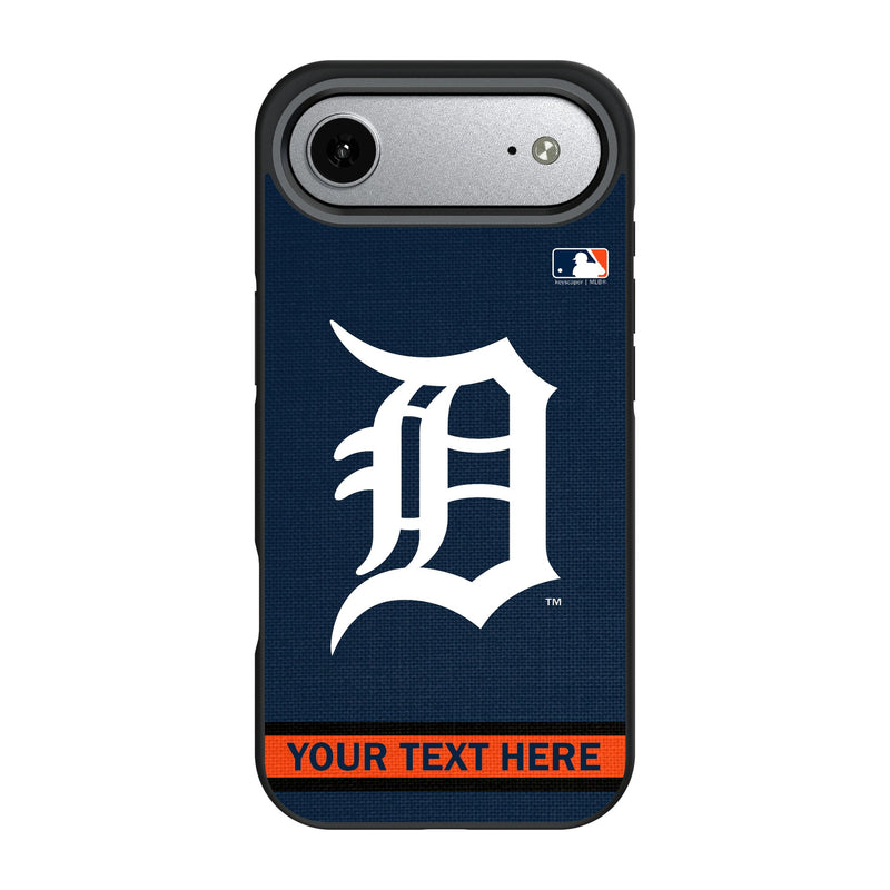 Detroit Tigers Personalized Stripe iPhone Bump Phone Case for Apple iPhone