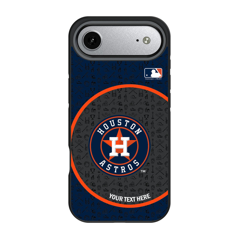 Houston Astros Personalized Circle iPhone Bump Phone Case for Apple iPhone