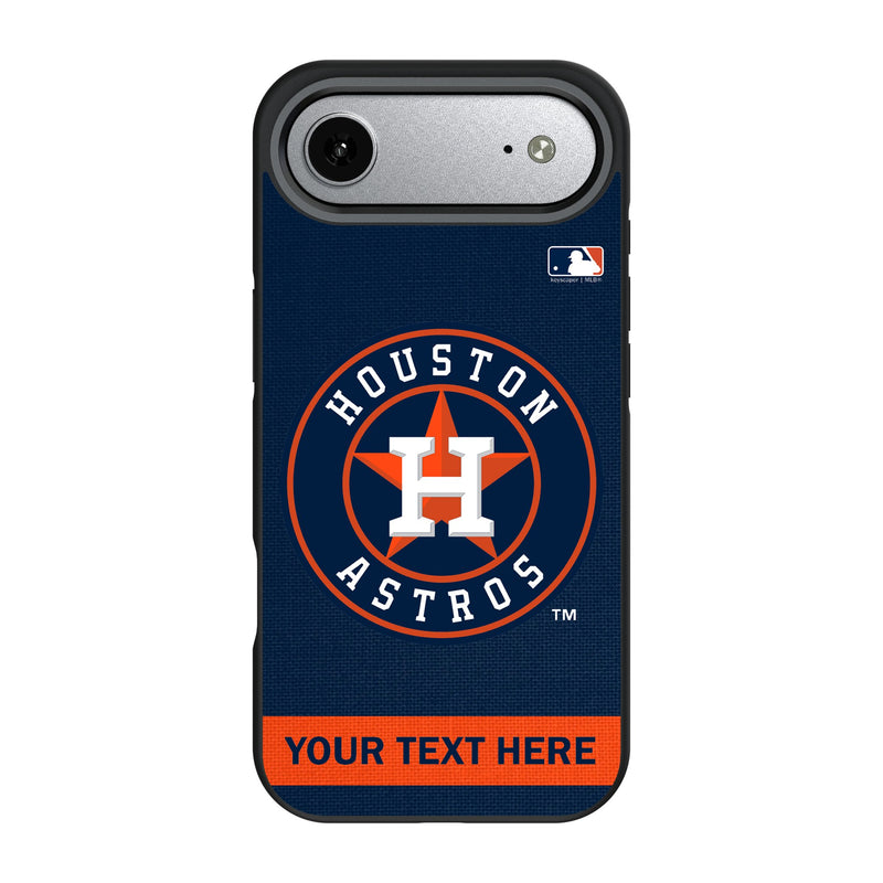 Houston Astros Personalized Stripe iPhone Bump Phone Case for Apple iPhone