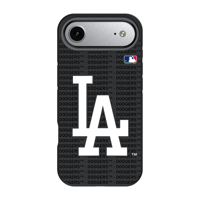 LA Dodgers Text Backdrop iPhone Bump Phone Case for Apple iPhone