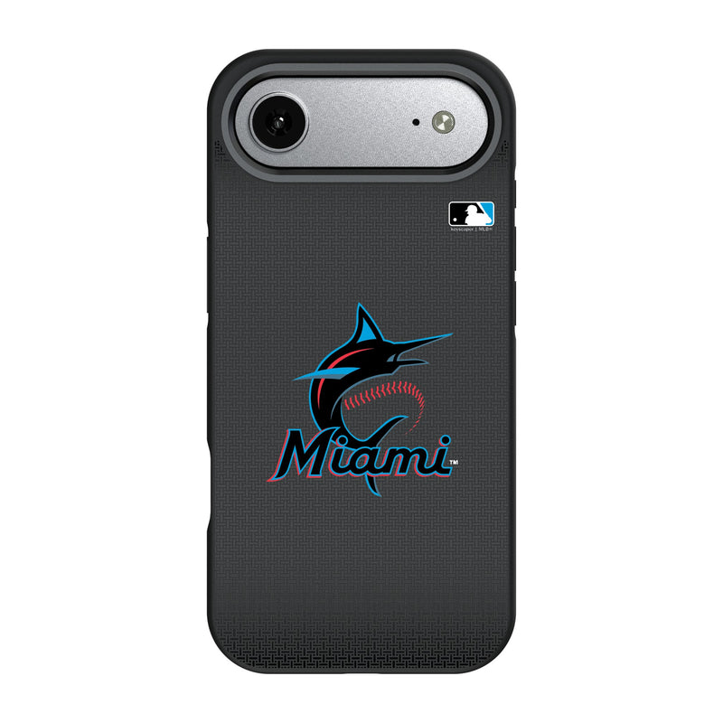 Miami Marlins Linen iPhone Bump Phone Case for Apple iPhone