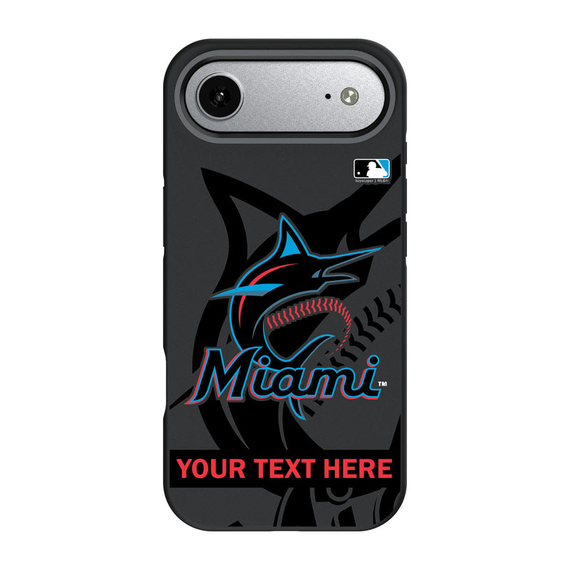 Miami Marlins Personalized Tilt iPhone Bump Phone Case for Apple iPhone