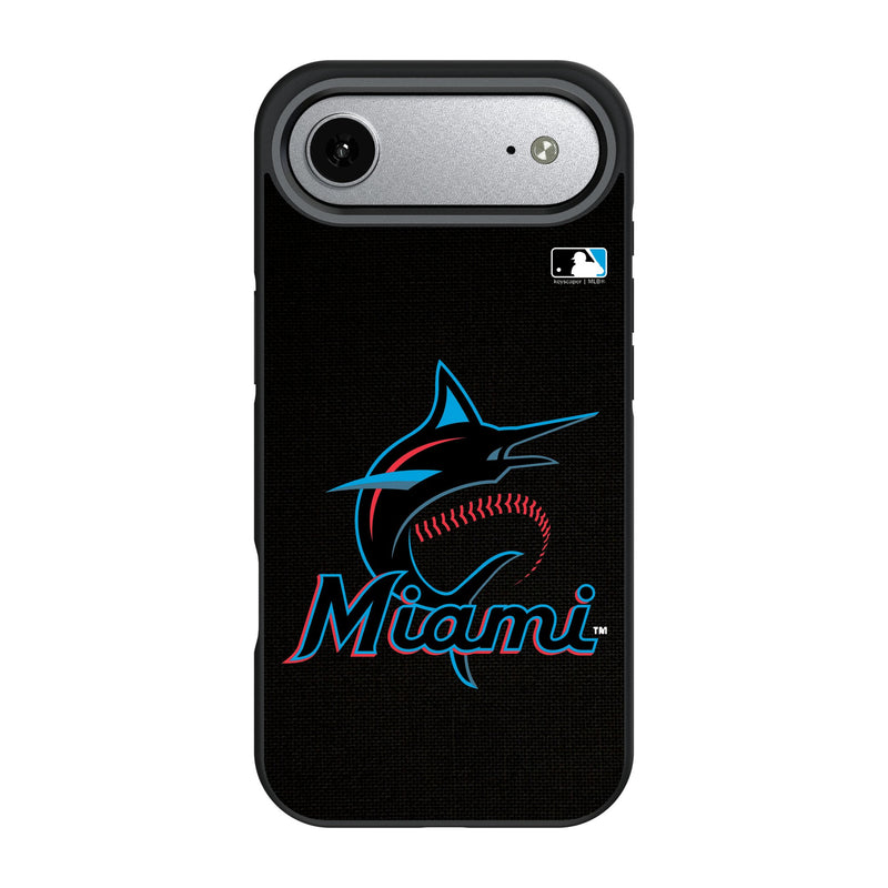 Miami Marlins Solid iPhone Bump Phone Case for Apple iPhone