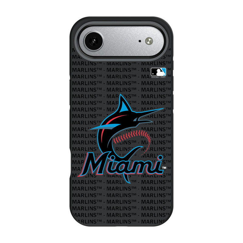 Miami Marlins Text Backdrop iPhone Bump Phone Case for Apple iPhone