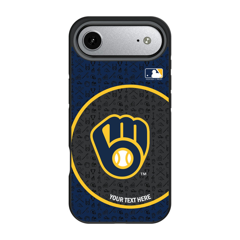 Milwaukee Brewers Personalized Circle iPhone Bump Phone Case for Apple iPhone