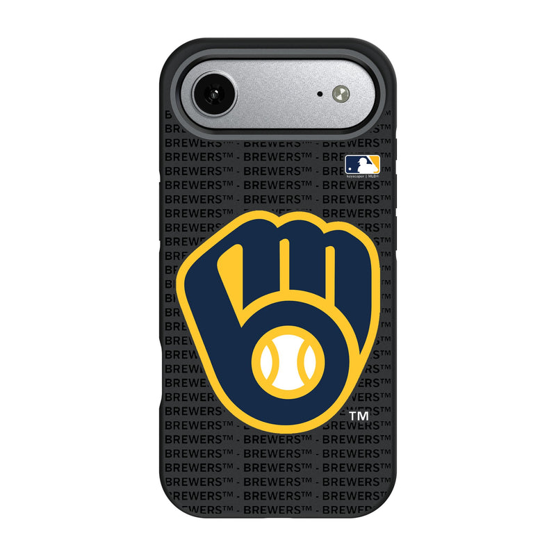 Milwaukee Brewers Text Backdrop iPhone Bump Phone Case for Apple iPhone