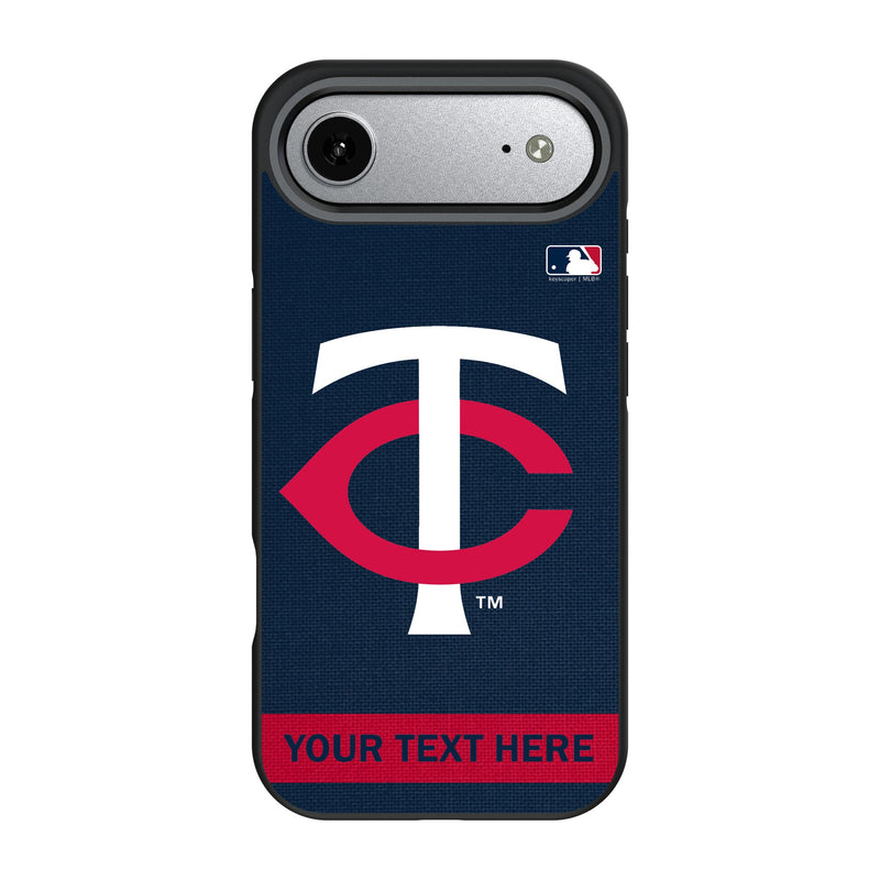 Minnesota Twins Personalized Stripe iPhone Bump Phone Case for Apple iPhone