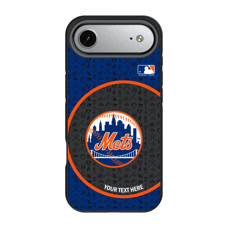 New York Mets Personalized Circle iPhone Bump Phone Case for Apple iPhone