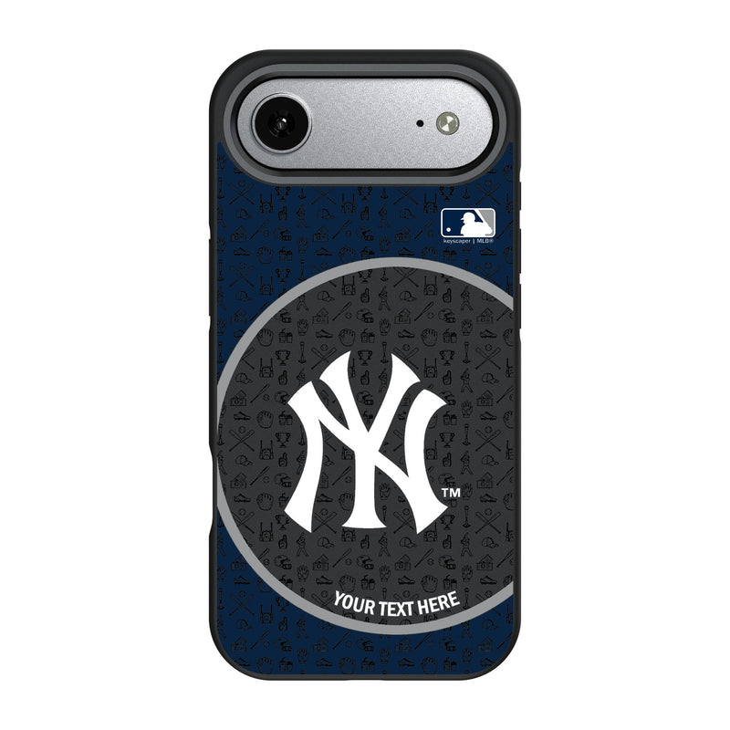New York Yankees Personalized Circle iPhone Bump Phone Case for Apple iPhone