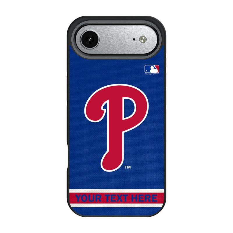 Philadelphia Phillies Personalized Stripe iPhone Bump Phone Case for Apple iPhone