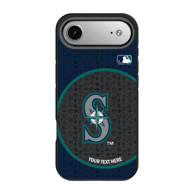 Seattle Mariners Personalized Circle iPhone Bump Phone Case for Apple iPhone