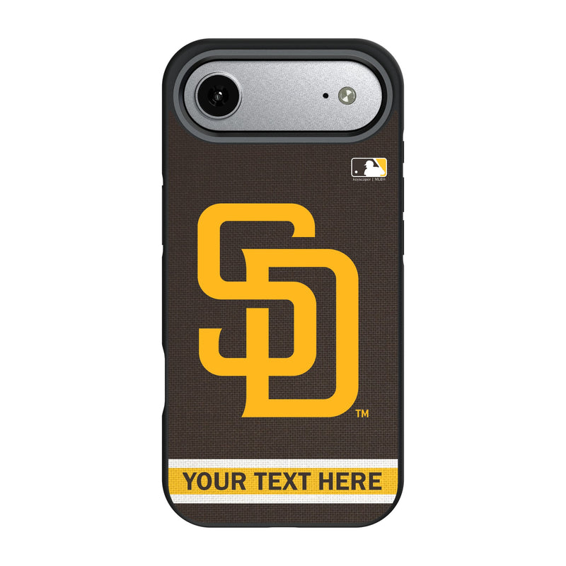 San Diego Padres Personalized Stripe iPhone Bump Phone Case for Apple iPhone