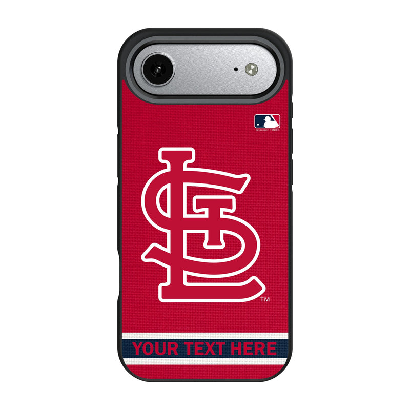 St Louis Cardinals Personalized Stripe iPhone Bump Phone Case for Apple iPhone