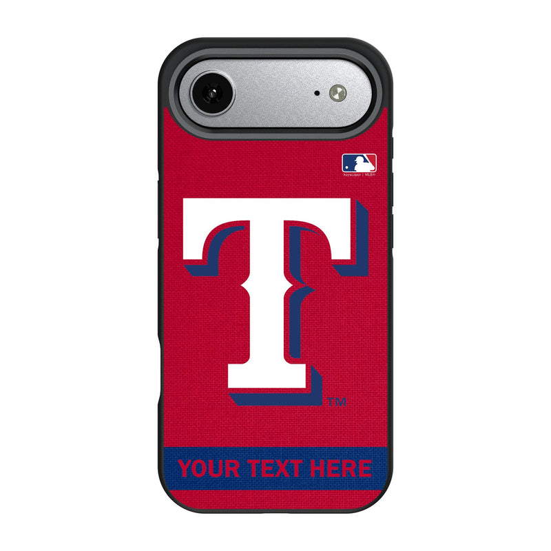 Texas Rangers Personalized Stripe iPhone Bump Phone Case for Apple iPhone