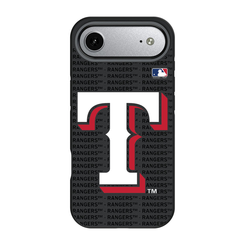 Texas Rangers Text Backdrop iPhone Bump Phone Case for Apple iPhone