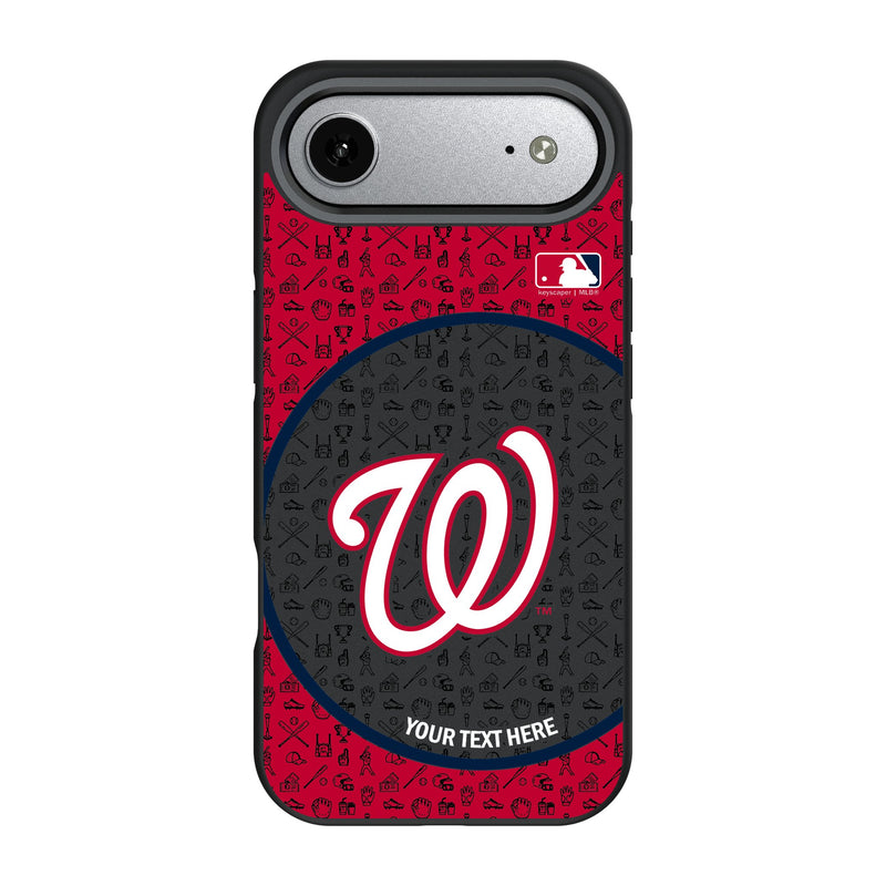 Washington Nationals Personalized Circle iPhone Bump Phone Case for Apple iPhone