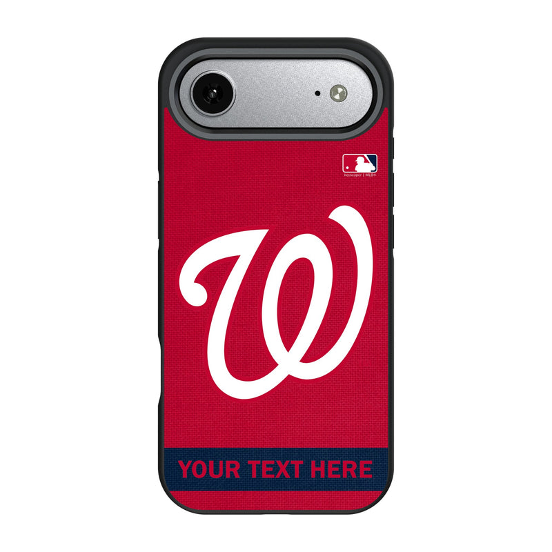 Washington Nationals Personalized Stripe iPhone Bump Phone Case for Apple iPhone