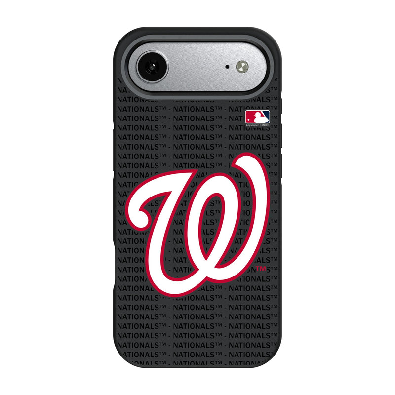 Washington Nationals Text Backdrop iPhone Bump Phone Case for Apple iPhone