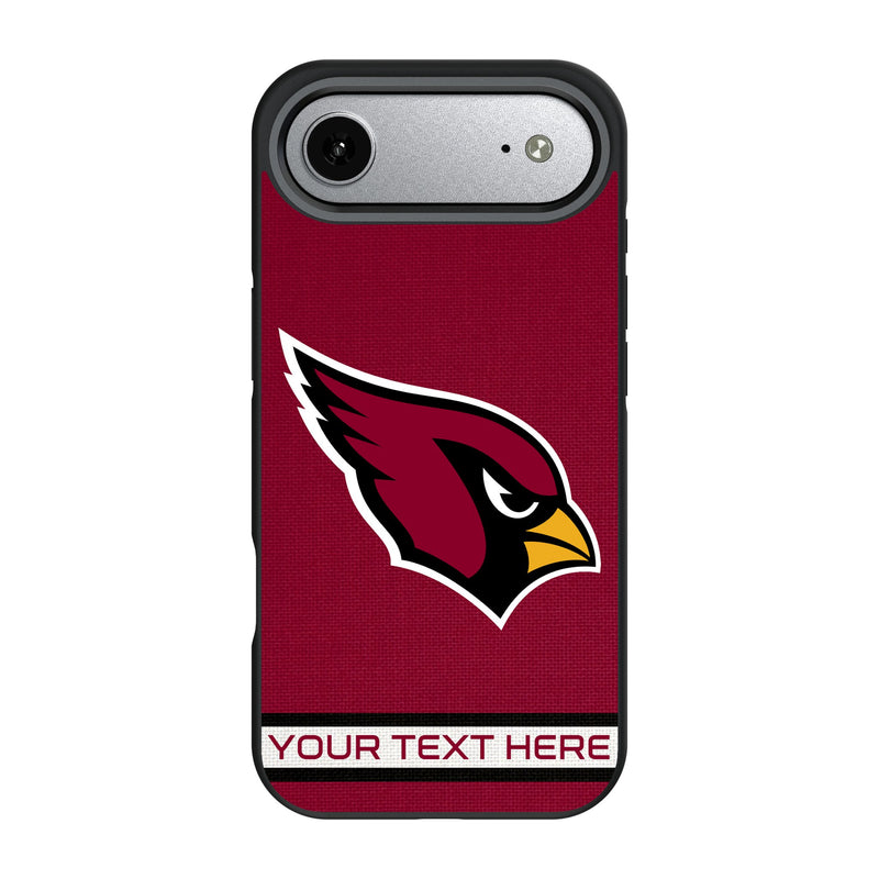Arizona Cardinals Personalized Stripe iPhone Bump Phone Case for Apple iPhone