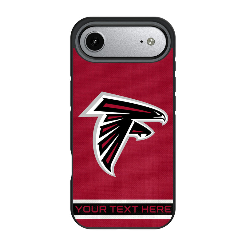 Atlanta Falcons Personalized Stripe iPhone Bump Phone Case for Apple iPhone