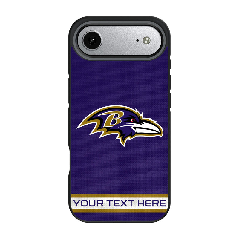 Baltimore Ravens Personalized Stripe iPhone Bump Phone Case for Apple iPhone