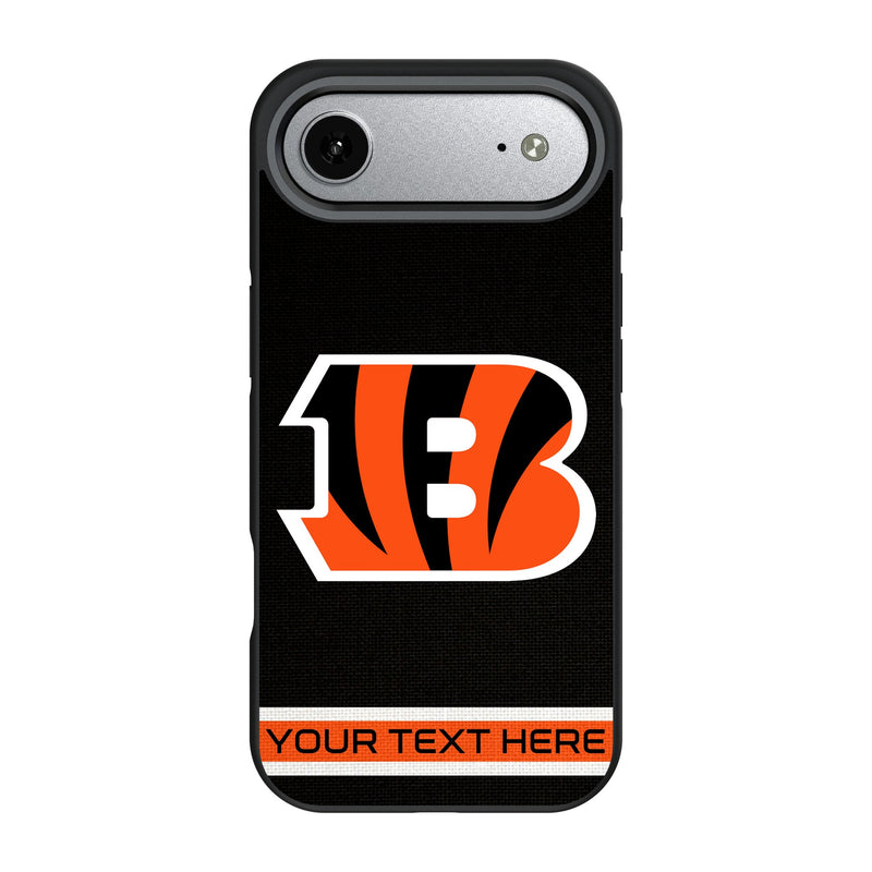 Cincinnati Bengals Personalized Stripe iPhone Bump Phone Case for Apple iPhone