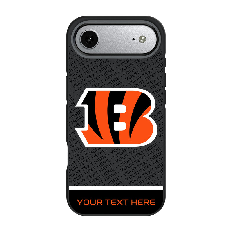 Cincinnati Bengals Personalized EndZone Plus iPhone Bump Phone Case for Apple iPhone