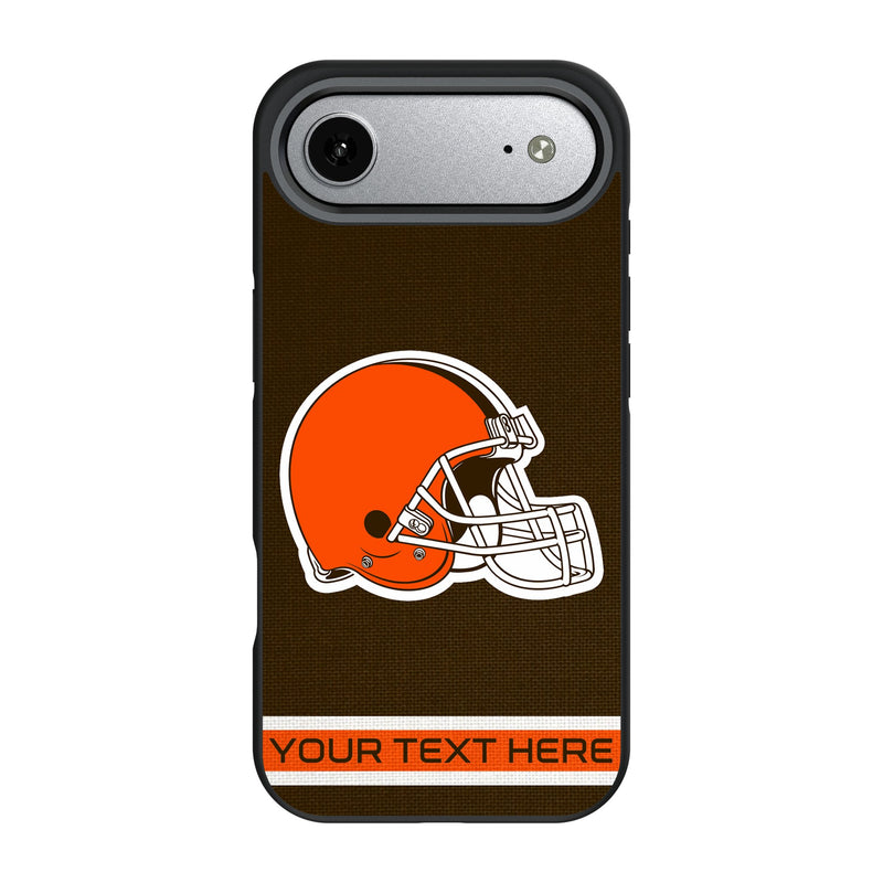 Cleveland Browns Personalized Stripe iPhone Bump Phone Case for Apple iPhone