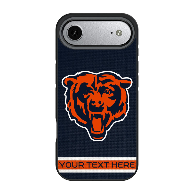 Chicago Bears Personalized Stripe iPhone Bump Phone Case for Apple iPhone