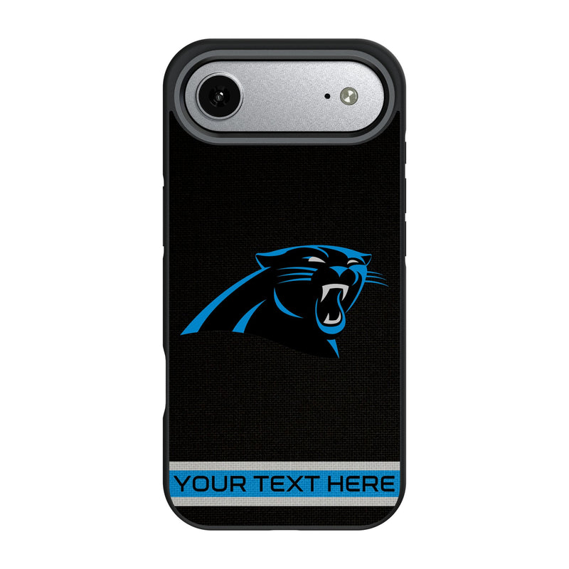 Carolina Panthers Personalized Stripe iPhone Bump Phone Case for Apple iPhone